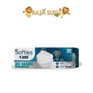 SOFTIES MASKER 3D MASK SURGICAL 20'S