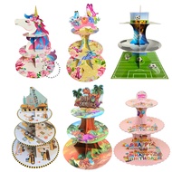 3-Tier Birthday Cake Stand with Character Motif 3-Tier Cupcake Stand / Tier Cake Stand