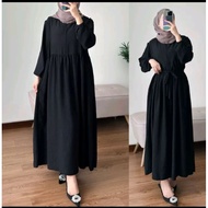 BAVIN MIDI DRESS CRINKEL POLOS