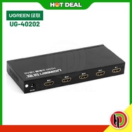 Hotdeal Ugreen 1x4 HDMI Amplifier Splitter (Black) Ugreen UG-40202-40202UK  UGREEN 1X4 HDMI AMPLIFIE