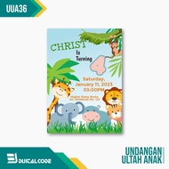 Uua35 Children's Birthday Invitation