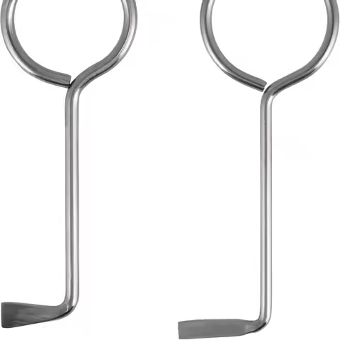2PCS New Firefighter Door Swipe Tool Stainless Steel Sturdy Lock Picking Tool Leverage Practical Pry