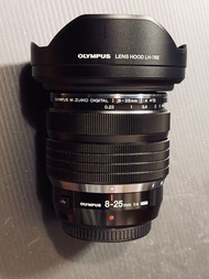 Olympus M.Zuiko Digital 8-25mm f/4 F4 pro 鏡頭連遮光罩