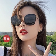 Elegant Slightly Round Large Square Frame Polarized Sunglasses 71391