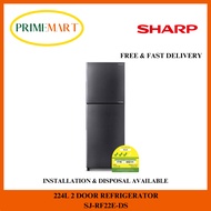 SHARP SJ-RF22E-DS 224L 2 DOOR REFRIGERATOR - 2 YEARS SHARP WARRANTY + FREE DELIVERY