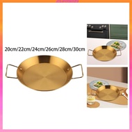 [Kloware2] Korean Ramen Pot Seafood Pot Household Stockpot Fast Heating Travel Golden Double Handle Instant Noodle Pot Kimchi Soup Pot