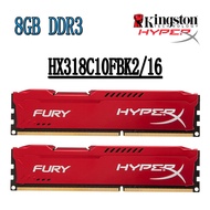 Kingston HyperX Fury DDR3 RAM 16GB kit (2x 8GB) DDR3 1866MHz HX318C10FBK2/16 Desktop Memory Red