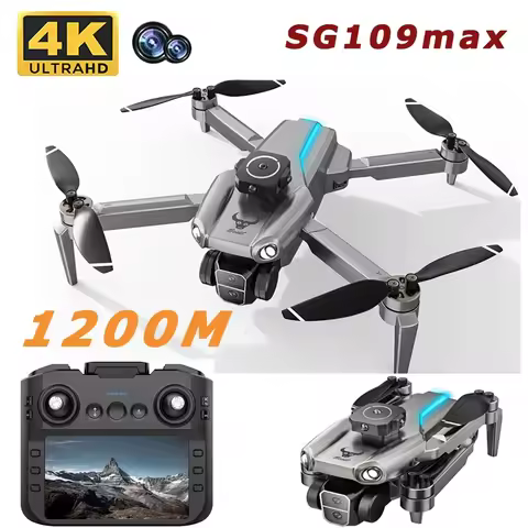 SG109 MAX GPS Professional Drone With Screen 8K HD Dual Camera 5G WIFI 360°Obstacle Avoidance Brushl