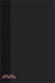 Niv, Compact Center-Column Reference Bible, Leathersoft, Black, Red Letter, Comfort Print