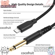 COCOFRUIT USB C to TS Cable, 1/4 Inch Plug and Play USB C to 6.35mm Cable, Sound Cable USB Type C Au