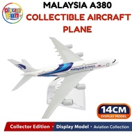 14cm Malaysia Airlines Mas A380 AirBus Diecast Aircraft Model Alloy Airplane Collectible Educational