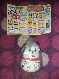 純白色 101斑點狗 俄羅斯娃娃系列 扭蛋 玩具 Disney Capacara Folk Art Collection 1st Rooms Yujin 迪士尼 Collection枱頭擺設玩具模型D