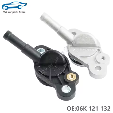 06K121132 Aluminum Thermostat Housing Coolant Flange For A1A3A4A6A8Q3Q5Q7 TT Passat Ter Golf Jetta L