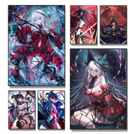 Popular Game Arknights Character Poster Amiya/Texas/Exusiai/Lappland/Skadi/Siege Canvas Print Wall A