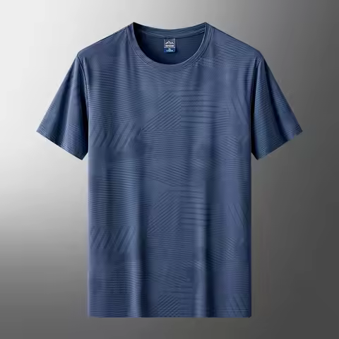 Sport Men'S GYM Quick Dry Mesh T-shirts Fashion For 2024 Summer Short Sleeves Black White Tshirt Top