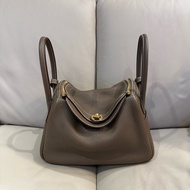 Hermes 愛馬仕 Lindy 林迪包26/大象灰金釦/95新美品
