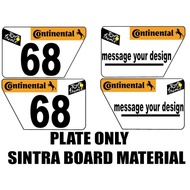 CUSTOMIZED RACING PLATE 6INCHES