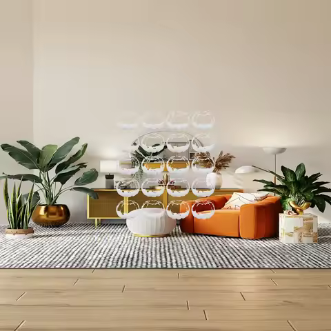 5x20Pcs White Artificial Pumpkins Small Fake Pumpkins Decorative Foam Pumpkins