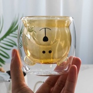 ASSSTRE Aesthetic Double Wall Bear Glass 250ml - CIQ38