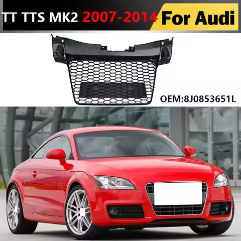 8J0853651L for Audi TT TTS MK2 2007-2014 Front Racing Grill Decoration Facelift Grille Mesh Modified