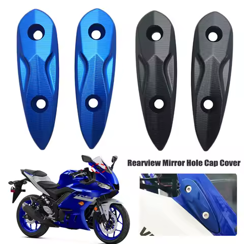 For Yamaha YZF-R15 V3 R15 R25 R3 2015-2022 2021 Rearview Mirror Hole Cap Decorative Cover Mirror Eli