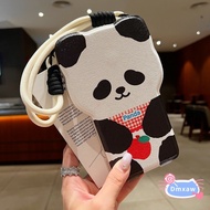 Cute Panda Phone Case For iPhone 16E 16 15 14 Plus 13 12 Mini 11 Pro Max XR XS Max X 8 7 6 6s Plus S