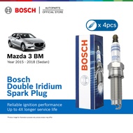 Bosch Double Iridium Spark Plug for Mazda 3 Sedan BM 3rd Gen (4 Pcs/Set) VR7NII33X