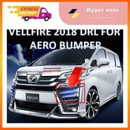 Toyota Vellfire 2018 DRL Light for Aero Bumper anh30 agh30 ah30 accessories vellfire accessories chr