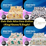 Bedsheet Set Comforter 100% Cotton Cadar Set 1800TC Aloe Vera Cotton Bedsheet Set Comforter Set S.Si