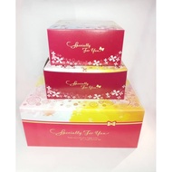 Ready Stock- Printed Cake Box / Kotak Kek 5pcs