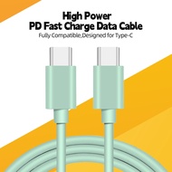 60W USB C to USB C Cable (1M/3.3FT) USB C Fasting Charger Cord Type C Fast Charging Cable for Samsun