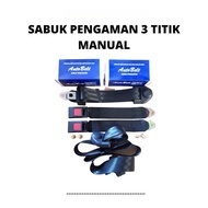 3-point manual safety belt, 3-point manual safety belt, price per set, left and right