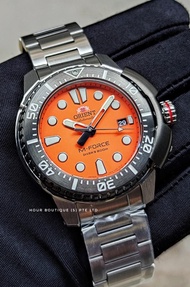 Brand New Orient M-Force Orange Dial Men's Automatic Divers Watch RA-AC0L08Y
