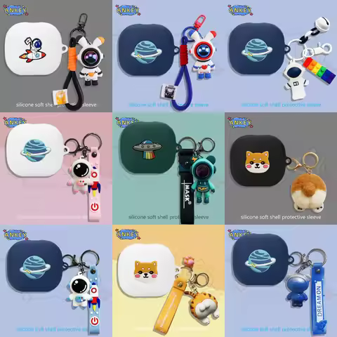 for Anker Soundcore R50i NC Case Earphone Silicone Case P30i Earbuds Cute Astronaut Soft Protective 