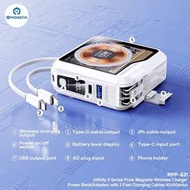 REMAX RPP-621 10000mAh Fast Charging Wireless Magnetic Mini Portable Power Bank.  Remax All-in-One m