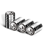 4pcs  Chrome Car Styling Accessories Wheel Tire Valve Caps Stem Air For Black VW Volkswagen B5 B6 MK4 MK5 MK6 Golf Polo PASSAT SAGITAR Jetta CC MAGOTAN Scirocco