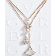 Bulgari Fan Necklace Diva ' s dream Multi-Skirt Necklace Clavicle Chain V Gold Second Generation Mat