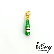 IBUY 916 Hard Gold Wine Bottle Charm 酒瓶 22K (916)