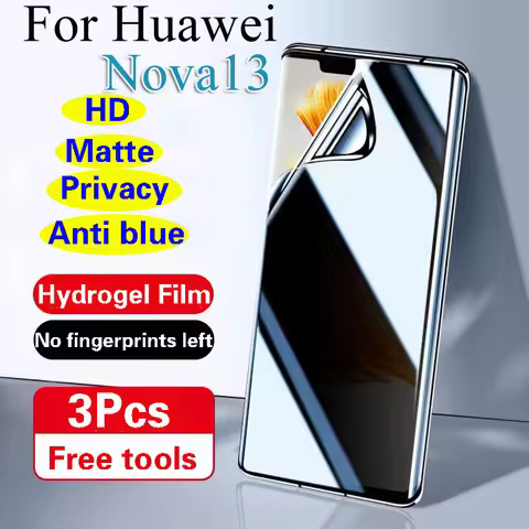 Nova13Pro Privacy Screen Protector For Huawei Nova13 Pro Matte Hydrogel Film Nova 13Pro HD Blue Soft