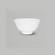 Set of 10 Tea Bowls, Flared White Cups Ck Ta99 Mta-Mart, White Porcelain Enamel, Beautiful Design (G