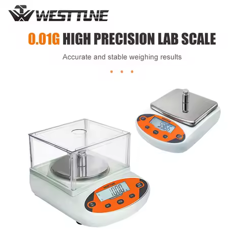 WESTTUNE 0.01g High Precision Electronic Scale Digital Laboratory Analytical Balance 300g-5000g Weig