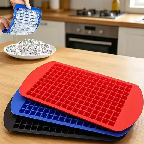 160 Grid Mini Silicone Ice Grid 1 Cm Ice Mold Ultra-small Ice Cube Ice Tray, DIY Square Ice Machine 