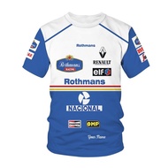 Gaoshan F1 Team Rosman Short Sleeve Racing 2023 New F1 T-shirt Official Hot Sale Formula One Summer 