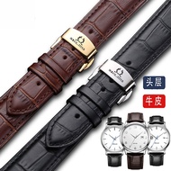 Compatible with TITUS/TITUS Watch Strap Genuine Leather Strap Men Women Butterfly Buckle Cowhide Wat