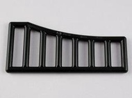 【磚樂】LEGO 樂高 95229 6360199 1x8x3-1x8x4 Grille Curved 黑色 梯 欄杆