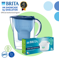 BRITA - Marella 2.4L water filter 濾水壺配 1+3 件濾芯 (藍色)