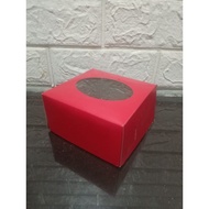 Donut Box Cake/ with Mica Lid Size 11 x 6 x 11cm