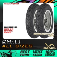 TAYAR MOTOSIKAL CAMEL CM11 CM-11 TUBELESS TYRE 100/90-10, 3.50-10, 90/90-10