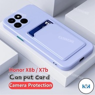 KK 2023 Honor X8b Candy Card Slot Wallet Silicone Soft Casing For Honor X8b HonorX8b X7b X8a X8 b BX