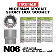 NICEMAN BRAND 6POINT SHORT BOX SOCKET - N06